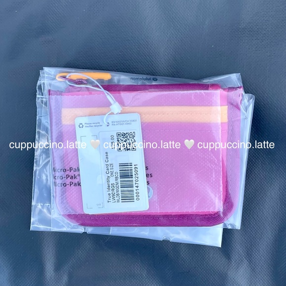 🩷NWT🧡Lululemon True Identity Wallet - Wild Berry/Mango Dream/Raspberry Coulis - Picture 4 of 5